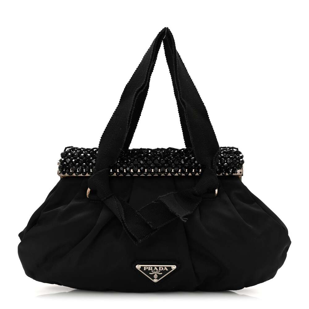 Prada Tessuto Nylon Bead Evening Bag #264740P42B